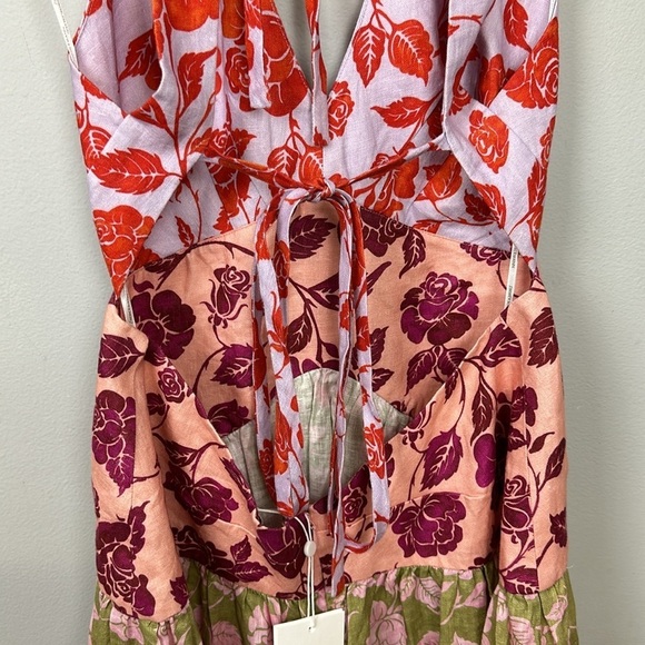 NWT Zimmermann Lovestruck V-neck Halter Mini Dress Sz US 10 - Picture 6 of 15